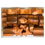 Collection of Italian Terracotta Mini Bricks and Bird Figures