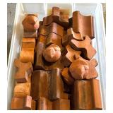 Collection of Italian Terracotta Mini Bricks and Bird Figures