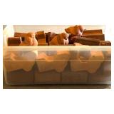 Collection of Italian Terracotta Mini Bricks and Bird Figures