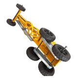 LR - Pair of Vintage Pressed Steel Toy Construction Vehicles and Dinky Toys 35c MG Sports Car