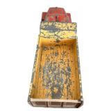 LR - Pair of Vintage Pressed Steel Toy Construction Vehicles and Dinky Toys 35c MG Sports Car