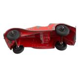 LR - Pair of Vintage Pressed Steel Toy Construction Vehicles and Dinky Toys 35c MG Sports Car