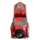 LR - Pair of Vintage Pressed Steel Toy Construction Vehicles and Dinky Toys 35c MG Sports Car