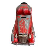 LR - Pair of Vintage Pressed Steel Toy Construction Vehicles and Dinky Toys 35c MG Sports Car