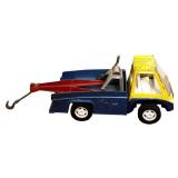 FR- Two Hurley Vintage Pressed Steel Toy Trucks, Tow Truck and Dump Truck and Coca-Cola Delivery Truck