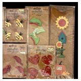 K - Collection of Roeda Embellish Your Story Magnets, Scissors, and Tin Boxes