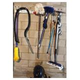 B - Canister Vacuum with Accessories and Lot of Cleaning Tools