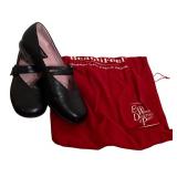 LR - Beautifeel Black Leather Mary Jane Shoes Size 37 and Brown Leather Gloves