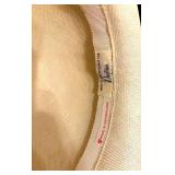 DR - Vintage Swiss Straw Fedora Hat with Navy Band for Dayton