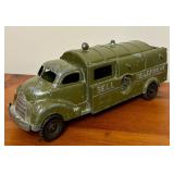 LR/FR - 2 Vintage Hubley Bell Telephone Service Toy Metal Trucks