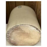 FR - Vintage 5 Gallon Stoneware Crock Jug with Brown Top