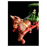 FR - Vintage Cast Iron U.S. Mail Horse Drawn Wagon