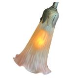 DR - 15-Inch Double Lily Art Nouveau Style Table Lamp with Glass Shades