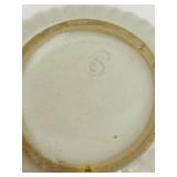 FR - Vintage Stoneware Pitcher and Bowl Set with Blue Floral Design, 12 Inch Pitcher