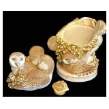 DR - Harmony Kingdom Zookeepers Collection Ivory Tower Limited Edition Owl Figurine with Box