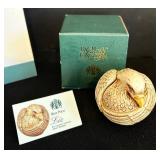 K - Harmony Kingdom Roly Poly Liz Trinket Box & Harmony Kingdom Tony