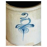 FR - Vintage 2-Gallon Bee Sting Stoneware Crock
