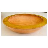 FR - Wooden Dough Bowl Set with 14in Munsing, Curly Maple Bowl, Rolling Pin, and Pastry Cloth