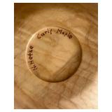 FR - Wooden Dough Bowl Set with 14in Munsing, Curly Maple Bowl, Rolling Pin, and Pastry Cloth