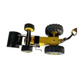 FR - Vintage Tonka Yellow Metal Backhoe Loader Toy