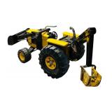 FR - Vintage Tonka Yellow Metal Backhoe Loader Toy