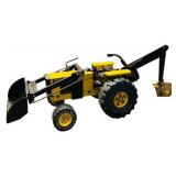 FR - Vintage Tonka Yellow Metal Backhoe Loader Toy