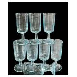 FR - Set of 8 Clear Glass Goblets