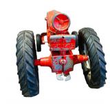 FR - Vintage Hubley Cast Iron Red Toy Tractor