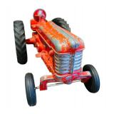 FR - Vintage Hubley Cast Iron Red Toy Tractor
