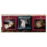 FR - Set of 3 Baldwin Brass Ornaments - Bells, Angel, and Owl