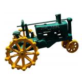 FR - Vintage John Deere Cast Iron Toy Tractor 8 Inch