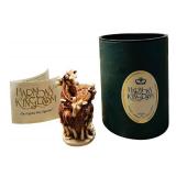 FR - Harmony Kingdom Giraffe Family Trinket Box Figurine with Box