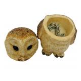 K - Harmony Kingdom "Unbridled & Groomed" Trinket Box & Harmony Kingdom Owl Trinket Box