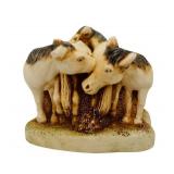 K - Harmony Kingdom "Unbridled & Groomed" Trinket Box & Harmony Kingdom Owl Trinket Box