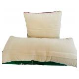 LR - Holiday Decor Set with Hooked Star Pillow, Cardinal Pillow, and Christmas Tree Stand Mat