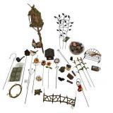 FR - Fairy Garden Accessories Collection with Figurines, Houses, and Decorative Stakes