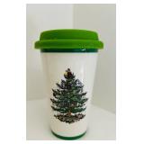 FR - Spode Christmas Tree Mug, Coaster, and Travel Cup Set