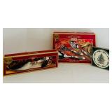 FR - Spode Christmas Tree Hostess Set - Cutlery, Cake Slice, and 8 Coasters