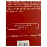 FR - Spode Christmas Tree Square Baker, Spoon Rest, and Trivet Set