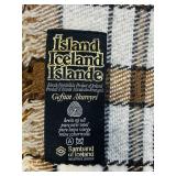 LR - Gefjun Akureyri Pure New Wool Plaid Throw Blanket 58 x 62 Inch