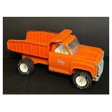 FR - Vintage 14-Inch Tonka Orange Dump Truck Toy