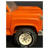 FR - Vintage 14-Inch Tonka Orange Dump Truck Toy