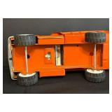 FR - Vintage 14-Inch Tonka Orange Dump Truck Toy