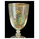 DR - Set of 4 Spode Christmas Tree Pedestal Goblets with Box
