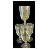 DR - Set of 4 Spode Christmas Tree Pedestal Goblets with Box