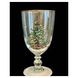 DR - Set of 4 Spode Christmas Tree Pedestal Goblets with Box