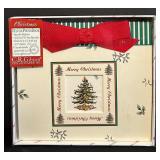 FR - Spode Christmas Tree Collection with Bell, Star Dish, Ornament, and Photo Book