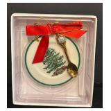 FR - Spode Christmas Tree Collection with Bell, Star Dish, Ornament, and Photo Book
