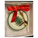 FR - Spode Christmas Tree Collection with Bell, Star Dish, Ornament, and Photo Book