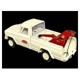 DR - Vintage Tonka White Jeep Wrecker Tow Truck Diecast Toy
